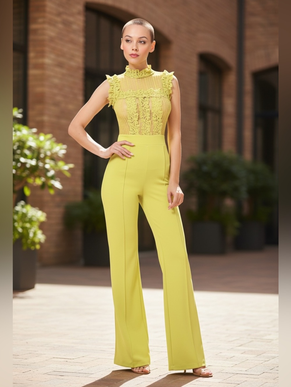 Lace Jumpsuit Sleeveless